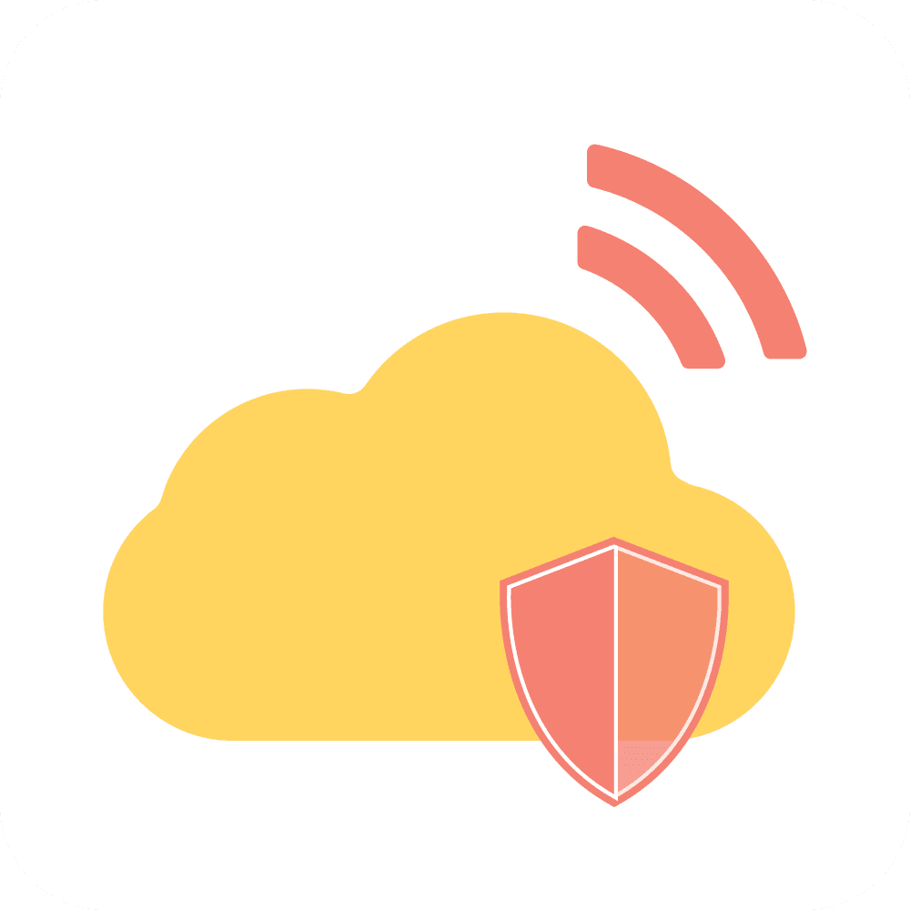 AWS cloud infrastructure icon